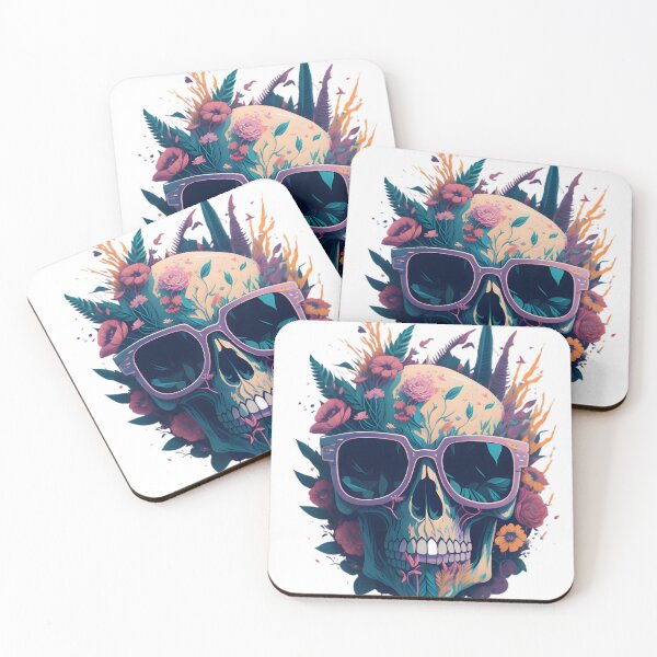Item preview, Skull With Flowers designed and sold by StyleSan1.