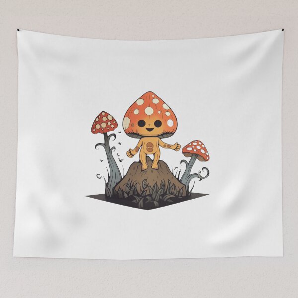 Item preview, Spirits in the Mushroom Garden - Enchanting Art designed and sold by TVBArchive.