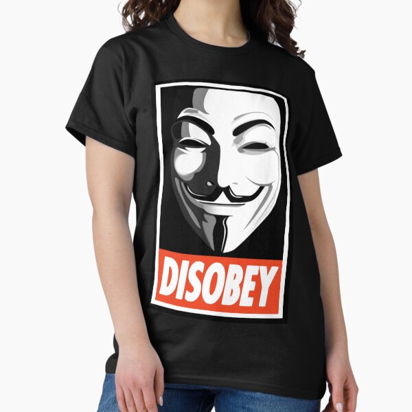 Vista previa del artículo con la obra «Desobedecer», diseñado y vendido por LoopyJess.