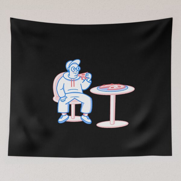 Item preview, Man Sitting And Eating Pizza designed and sold by Gile-Shop.