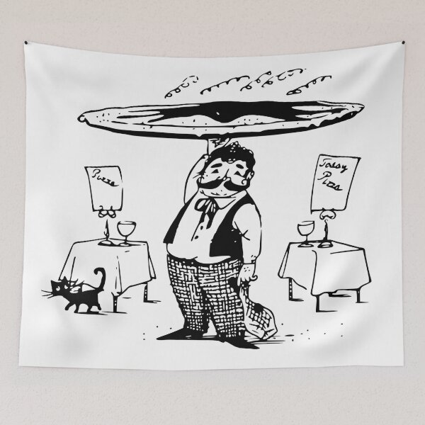 Item preview, Pizza Waiter Italian designed and sold by Gile-Shop.
