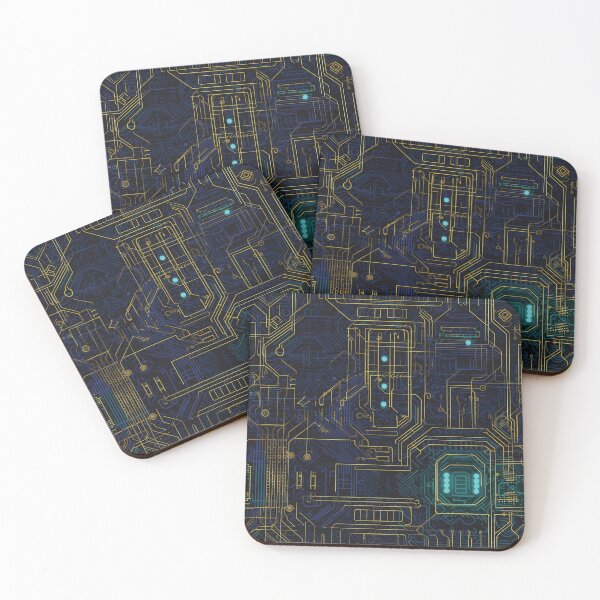 Item preview, Blue and Yellow Neon Circuitry designed and sold by DaniGirls.