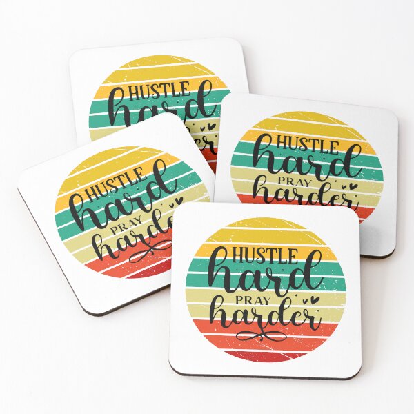 Item preview, Hustle hard pray harder- prayer inspirational quote  designed and sold by Janetlousart.