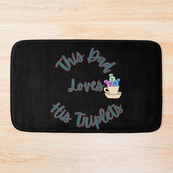Item preview, This Dad Loves His Triplets - Triple the Love: A Father's Dedication to His Three Children designed and sold by Chromatic-Art.