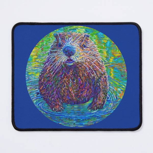 Item preview, A beaver in the water. Abstraction. designed and sold by Natalia-Vlad.