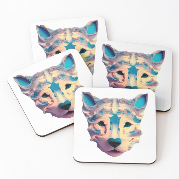 Item preview, colorful dog abstract design designed and sold by DrWalr0ss.