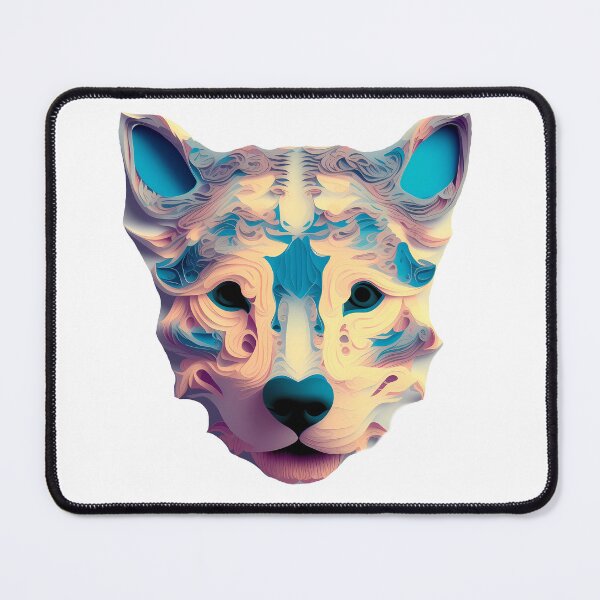 Item preview, colorful dog abstract design designed and sold by DrWalr0ss.