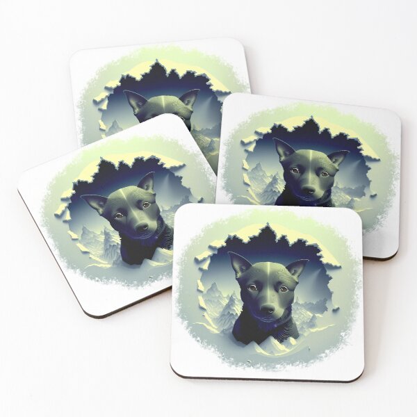 Item preview, colorful dog abstract design designed and sold by DrWalr0ss.