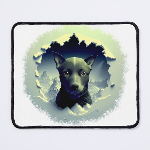 Item preview, colorful dog abstract design designed and sold by DrWalr0ss.