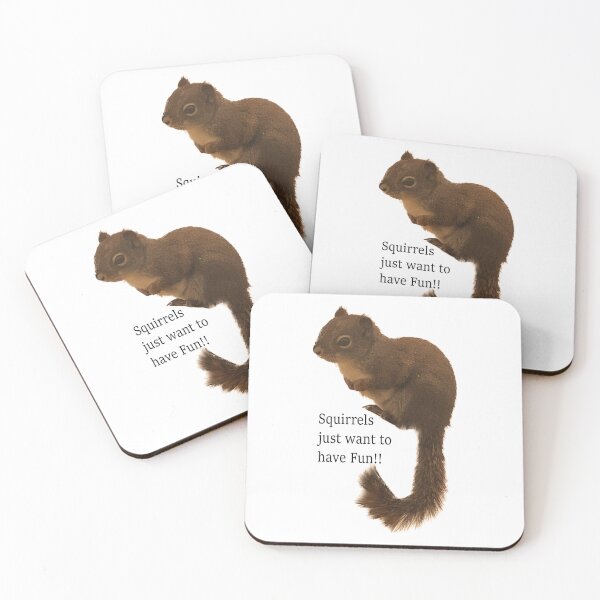 Item preview, Squirrels just want to have fun designed and sold by FAD-Designs.