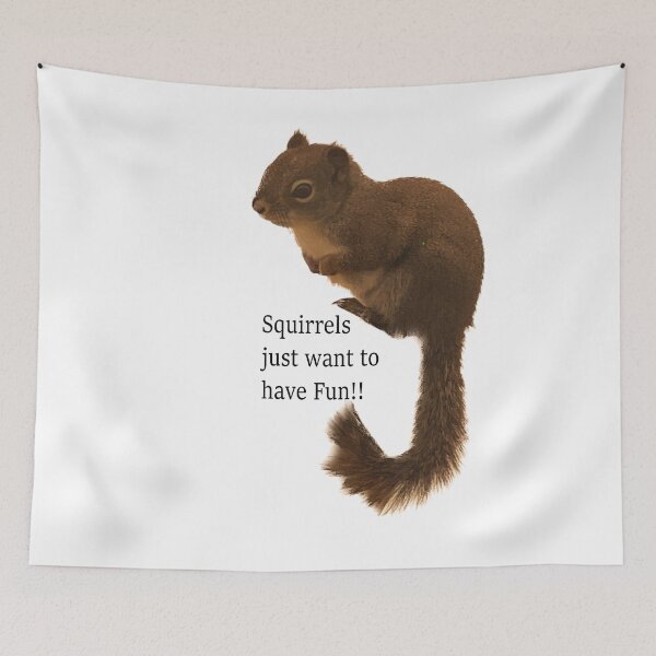 Item preview, Squirrels just want to have fun designed and sold by FAD-Designs.