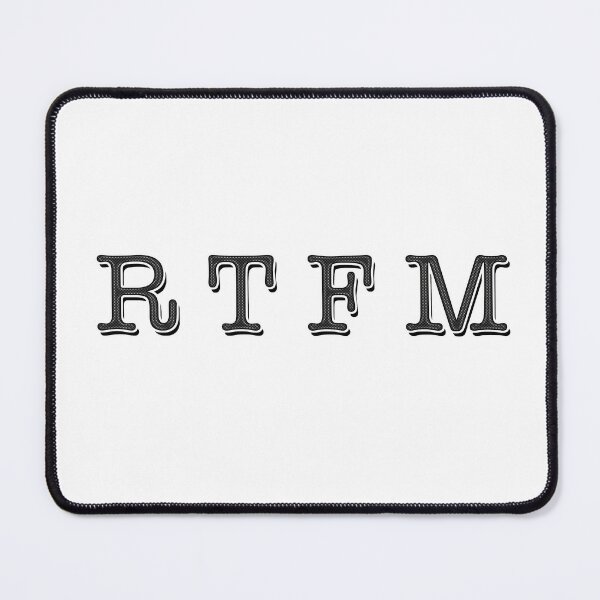 Item preview, RTFM (Read The Fucking Manual) designed and sold by ZenPhotoStudio.