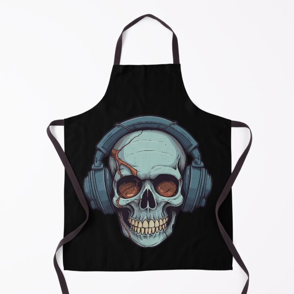 Item preview, skull with headphones designed and sold by Wolka.