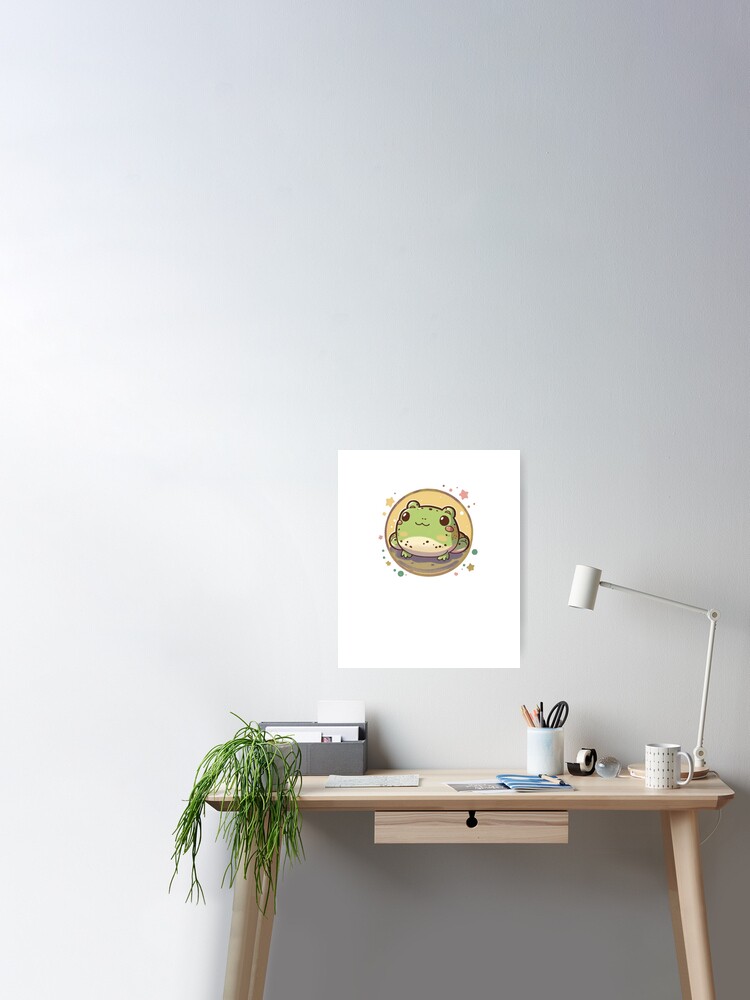 Cute Adorable Kawaii Frog Toad Love Art T-shirt Sticker Gift Gifts T-Shirt  sticker | Poster
