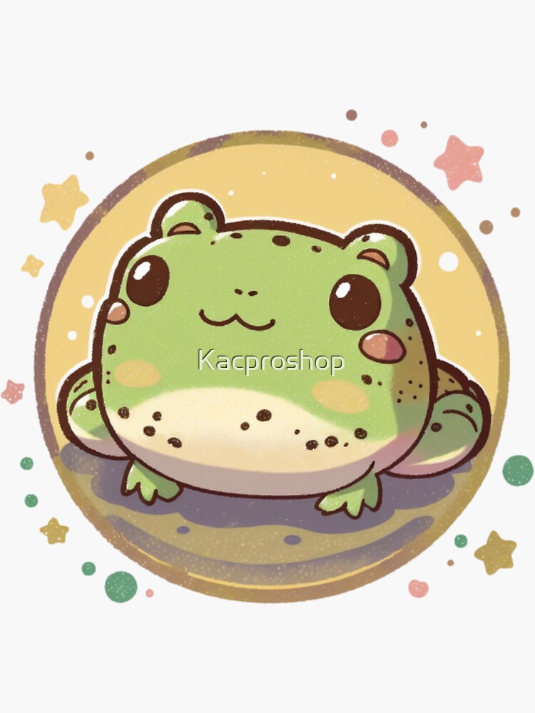 Cute Adorable Kawaii Frog Toad Love Art T-shirt Sticker Gift Gifts T-Shirt  sticker Sticker for Sale by Kacproshop