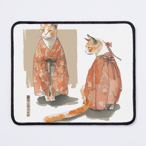 Item preview, Japanese Cat in Kimono designed and sold by Oonyme.