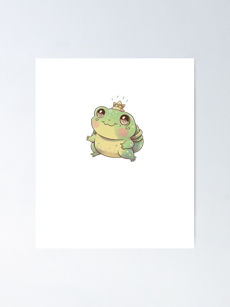 Adorable Cute Kawaii Frog Toad Love Art T-shirt Sticker Gift Gifts T-Shirt  sticker Poster for Sale by Kacproshop
