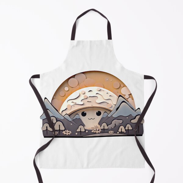 Item preview, Mushroom Mountain Forest Papercraft Sunset Scene designed and sold by TVBArchive.