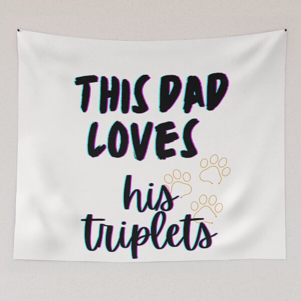 Item preview, This Dad Loves His Triplets - From Diapers to Graduation: A Father's Journey with His Triplets designed and sold by Chromatic-Art.