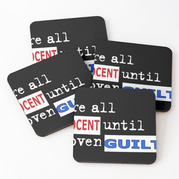 Item preview, Innocent until proven guilty designed and sold by MerchCaviar.