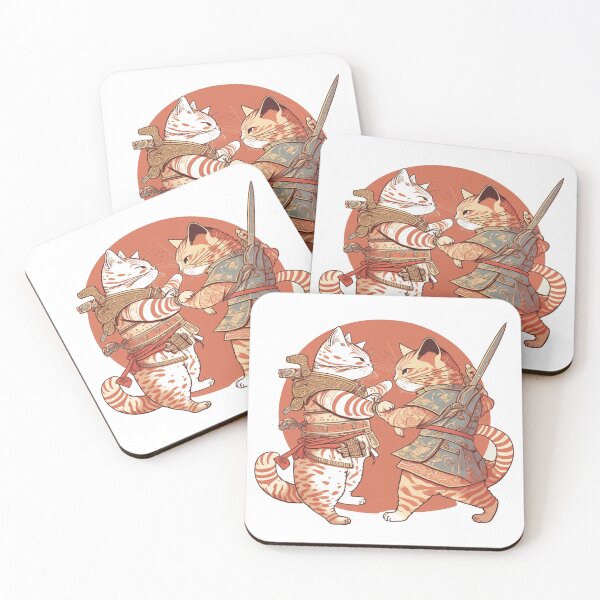 Item preview, samurai cat vs samurai cat designed and sold by Oonyme.