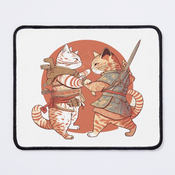 Item preview, samurai cat vs samurai cat designed and sold by Oonyme.