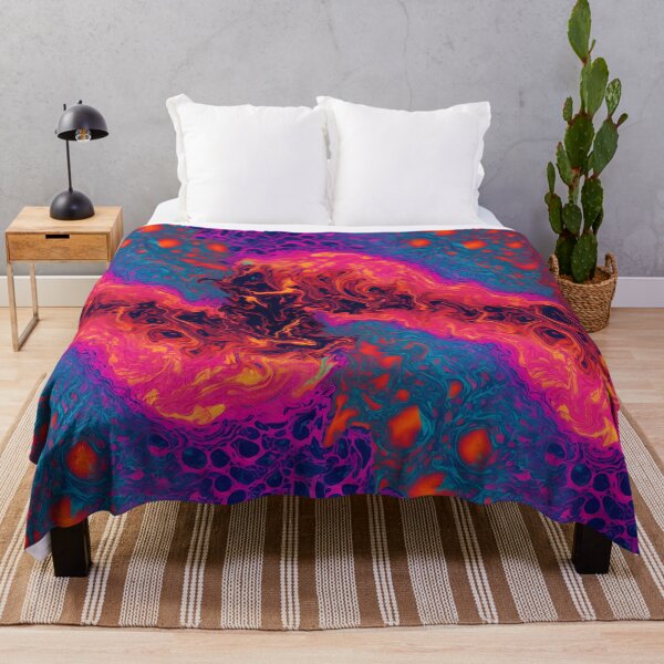 Item preview, Paint pour simulation, fluid art, lava flow designed and sold by shakespeare1212.