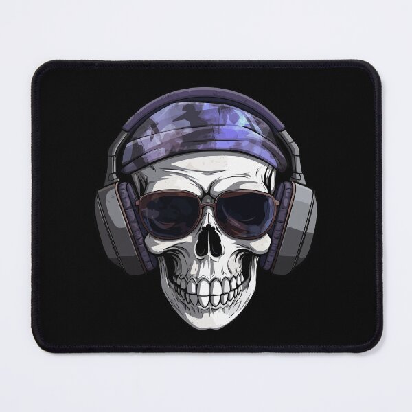 Item preview, skull with headphones designed and sold by Wolka.