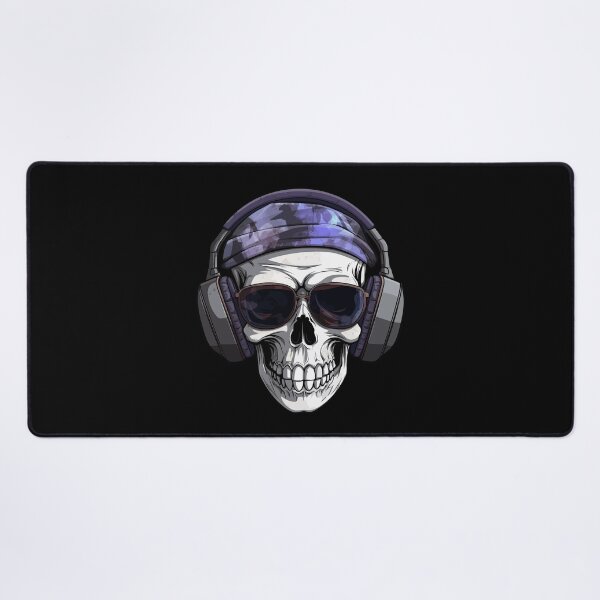 Item preview, skull with headphones designed and sold by Wolka.