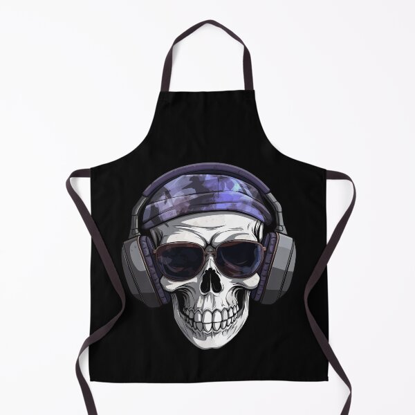 Item preview, skull with headphones designed and sold by Wolka.