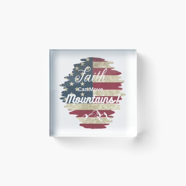 Item preview, Faith can move mountains quote- Faith quote- Christen quote  designed and sold by Janetlousart.