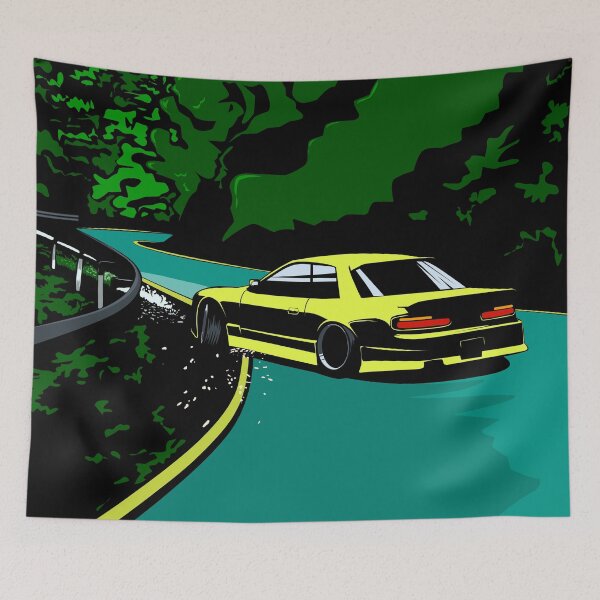 Aperçu de l'œuvre Touge Drift s13 Jaune créée et vendue par JayPaburisat.