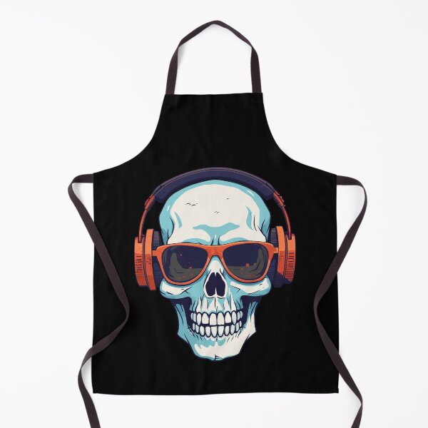 Item preview, skull with headphones designed and sold by Wolka.