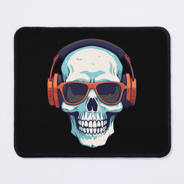 Item preview, skull with headphones designed and sold by Wolka.
