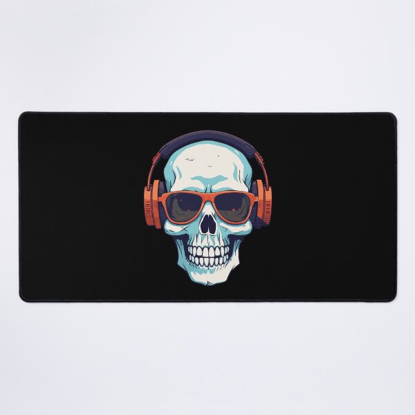 Item preview, skull with headphones designed and sold by Wolka.