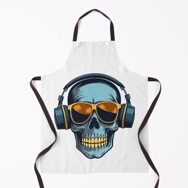 Item preview, skull with headphones designed and sold by Wolka.