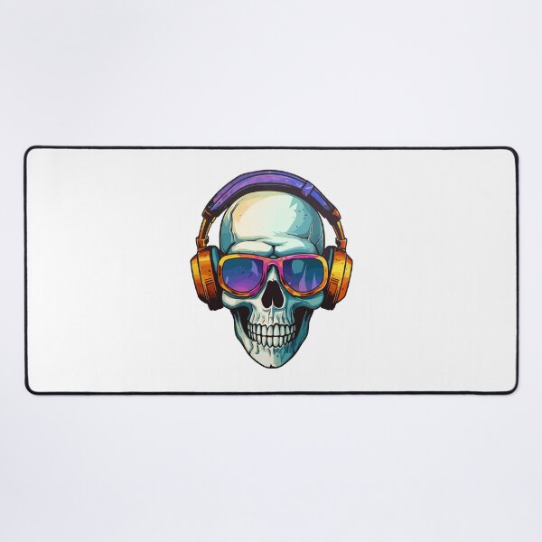 Item preview, skull with headphones designed and sold by Wolka.