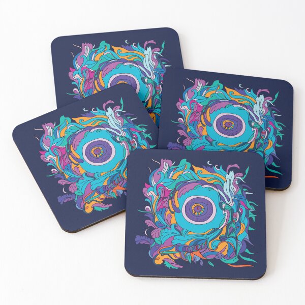 Item preview, Psychedelic evil eye designed and sold by IngaDesign.