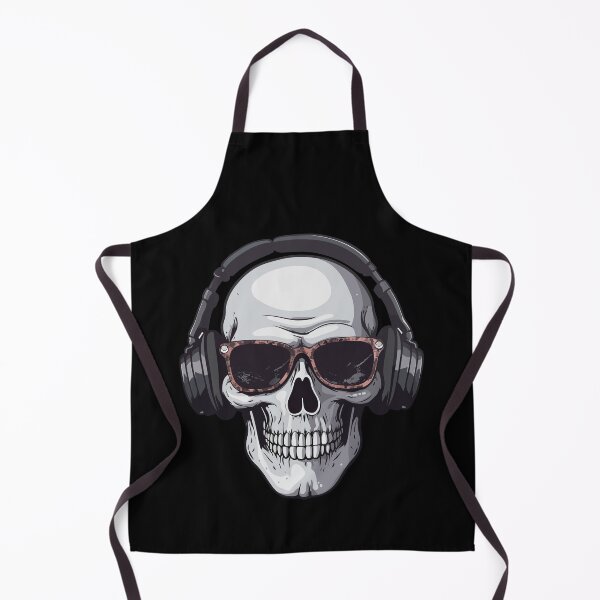 Item preview, skull with headphones designed and sold by Wolka.