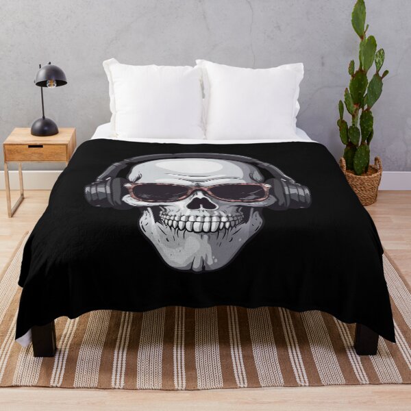 Item preview, skull with headphones designed and sold by Wolka.