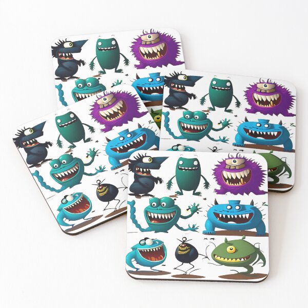 Item preview, Friendly Monsters  designed and sold by Skull Rhiz.