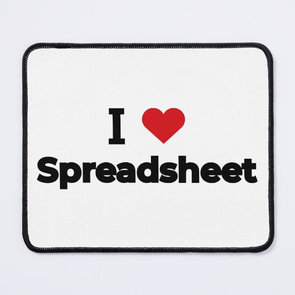 Item preview, I love Spreadsheet designed and sold by Moyanana.