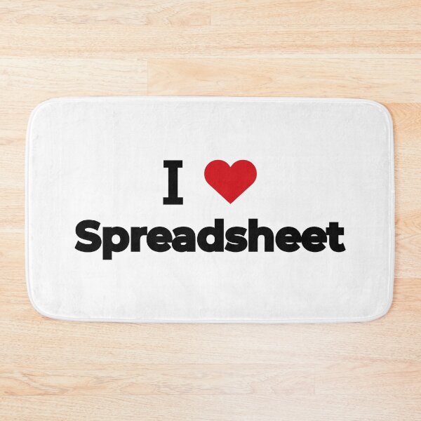 Item preview, I love Spreadsheet designed and sold by Moyanana.