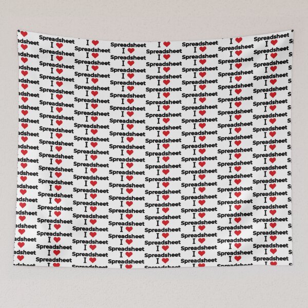 Item preview, I love Spreadsheet designed and sold by Moyanana.