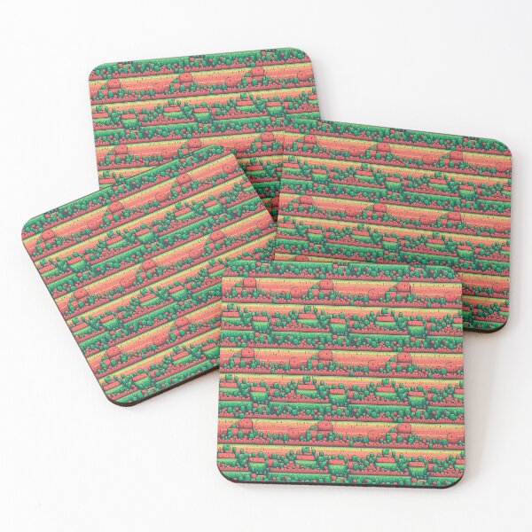 Item preview, Water melon canyon pixel art pattern designed and sold by paulstamp.