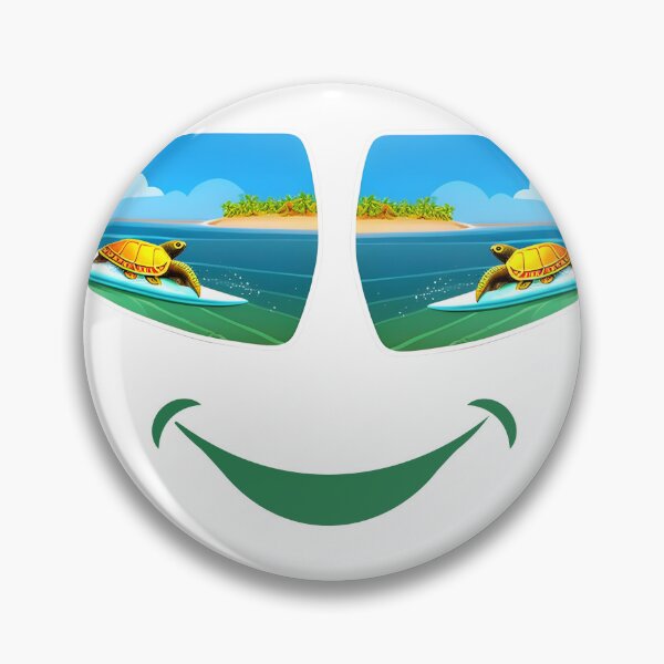 Item preview, Surfing Turtle smile  designed and sold by Robertworkshop.