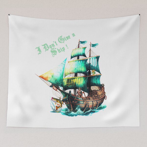 Item preview, Watercolor Pirate Ship designed and sold by joseech.