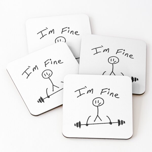 Item preview, Stick Figure Deadlifting and Losing His Arms designed and sold by WhichWire.