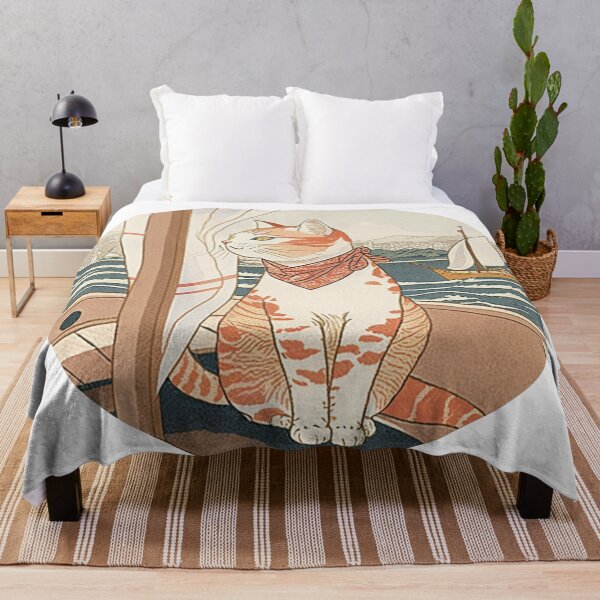 Item preview, Japanese cat & adventurer on the sea designed and sold by Oonyme.