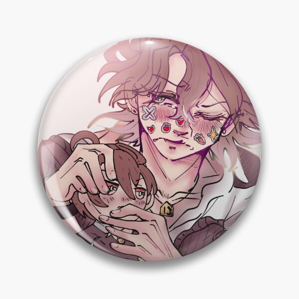 Item preview, Yuma Mukami with his plushie friend designed and sold by GrapeThirst.